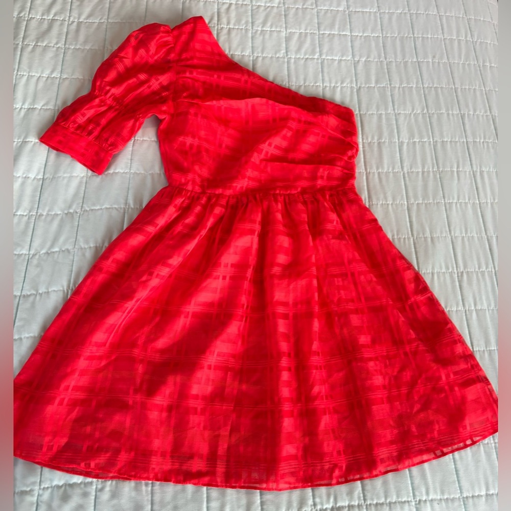 DO+BE Red One Shoulder Dress